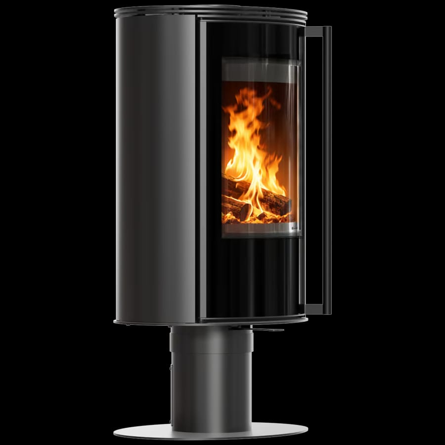 Freistehender Ofen KRATKI ERIK N/O Ø 150 5,5 kW schwarz Termotec mit Schließmechanismus