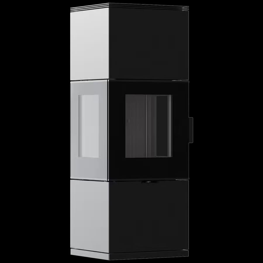 Stahlofen KRATKI INGA 8 kW Ø 150 mit Schließmechanismus serienmäßig, schwarz Termotec