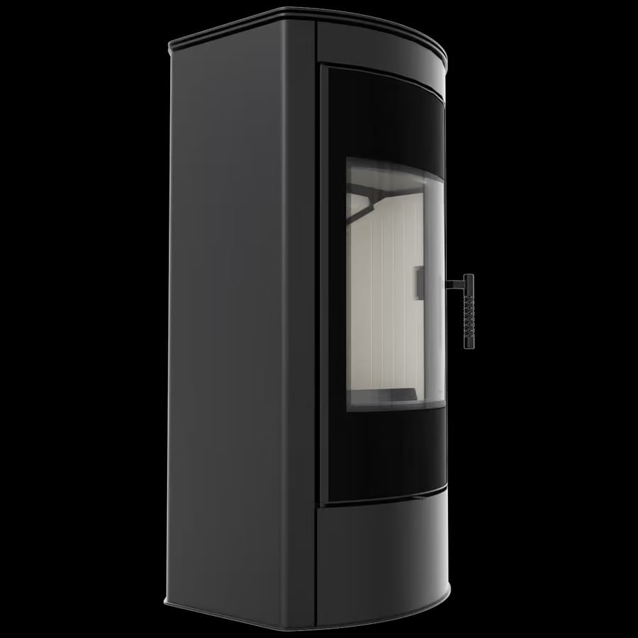 Kaminofen aus Stahl KRATKI TITAN Panorama Ø 150 11 kW