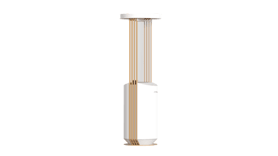 BS TORRE Korpus weiß, Zubehör goldfarben (RAL 1036)